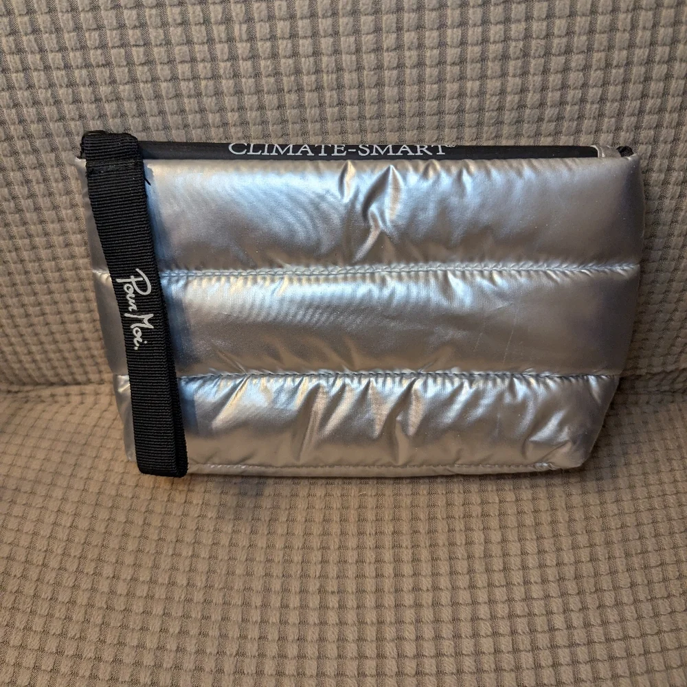 Pour Moi Metallic Puffer Bag NWOT